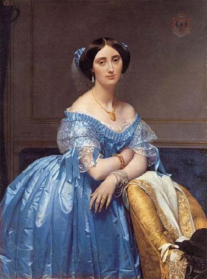 Jean Auguste Dominique Ingres Portrait of the Princess Albert de Broglie Germany oil painting art